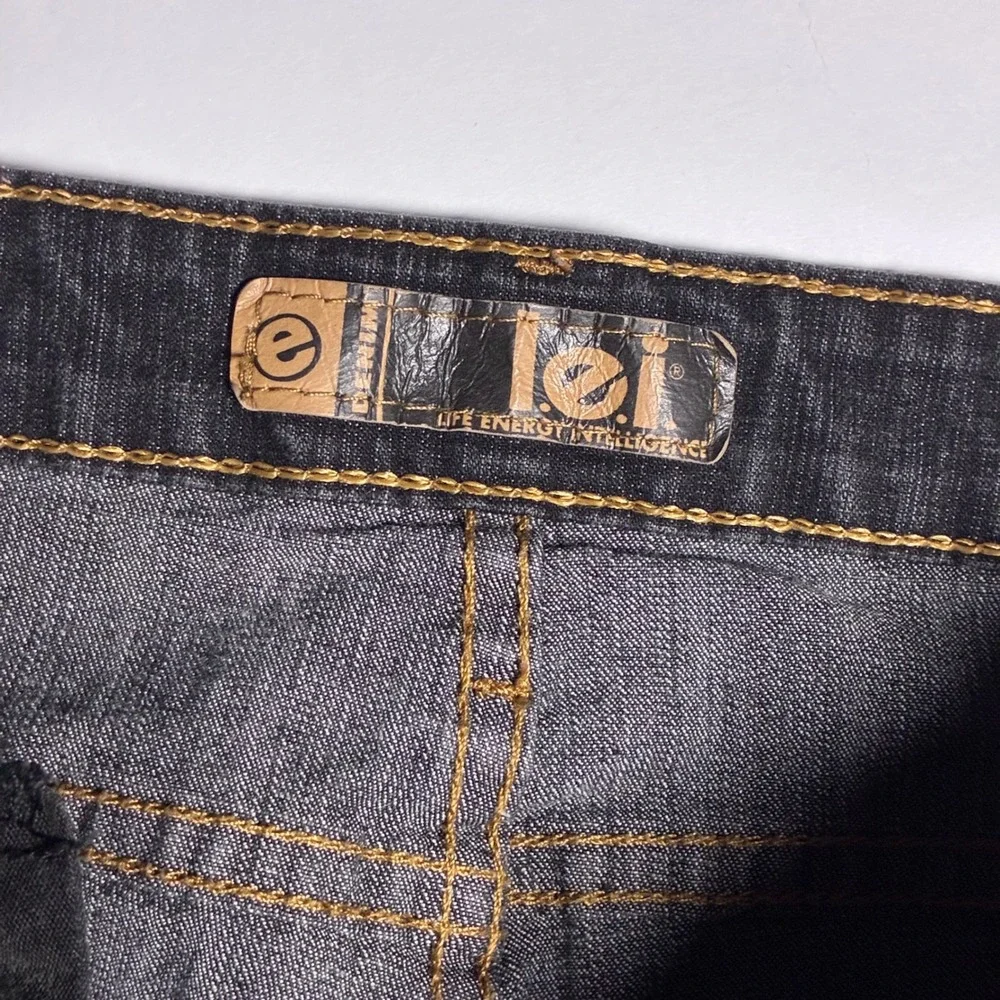 LEI Jeans Y2K Juniors Dark Wash Mid Rise Bootcut Flare Denim Pants Size 11